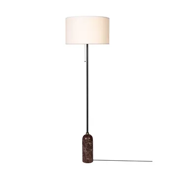 Gravity lampa podłogowa - Maroon marble-white - GUBI