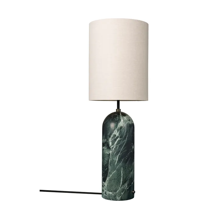Gravity XL lampa podłogowa - Emerald marble-canvas - GUBI