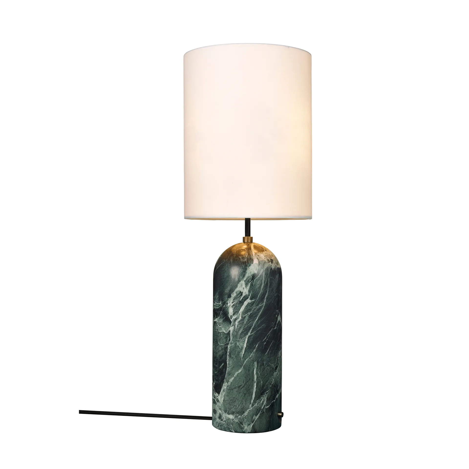 Gravity XL lampa podłogowa, Emerald marble-white GUBI