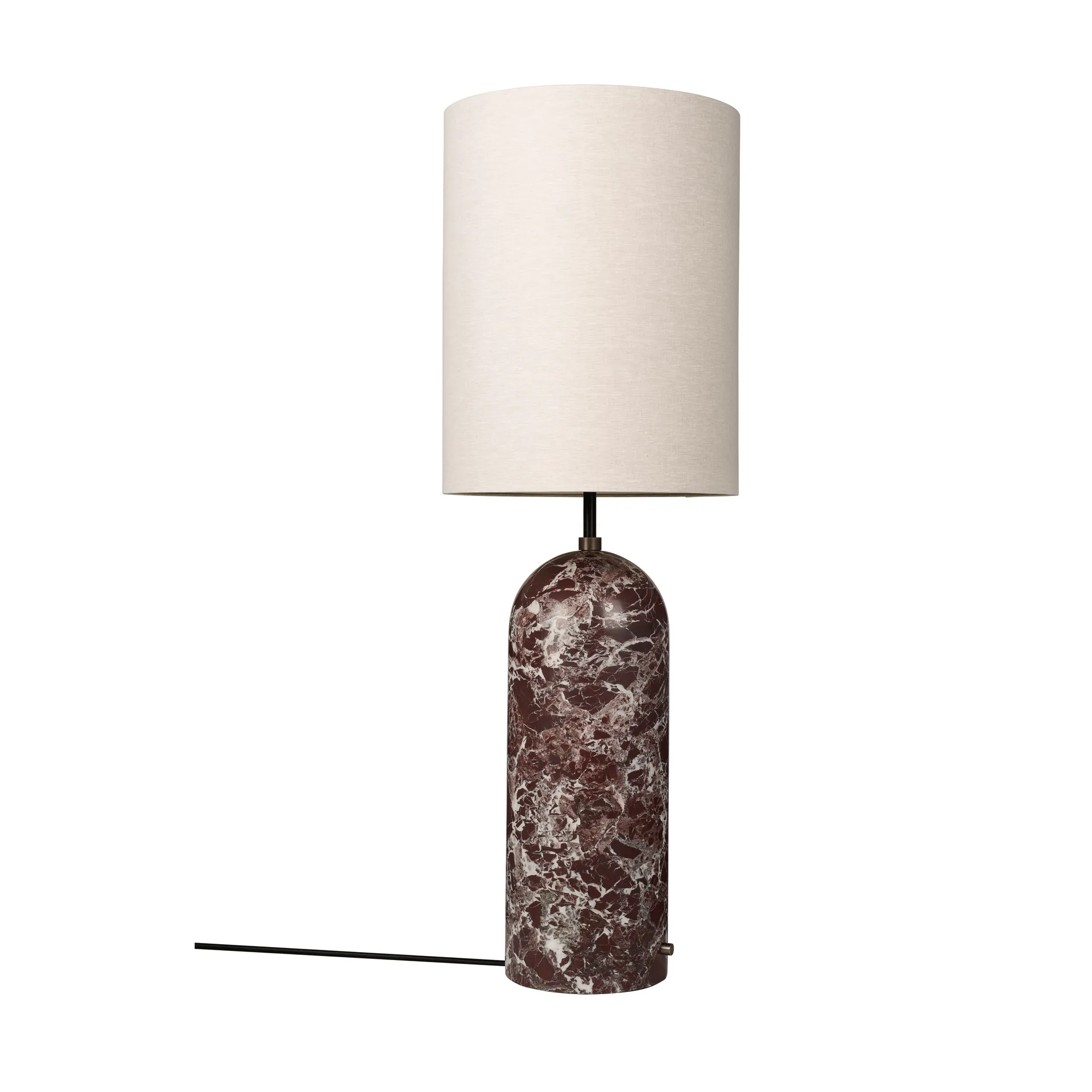 Gravity XL lampa podłogowa, Maroon marble-canvas GUBI