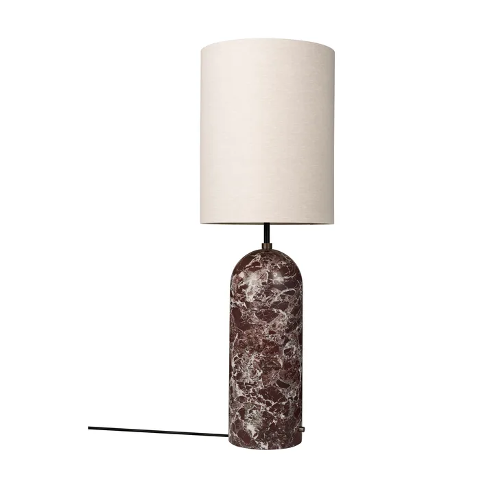Gravity XL lampa podłogowa - Maroon marble-canvas - GUBI