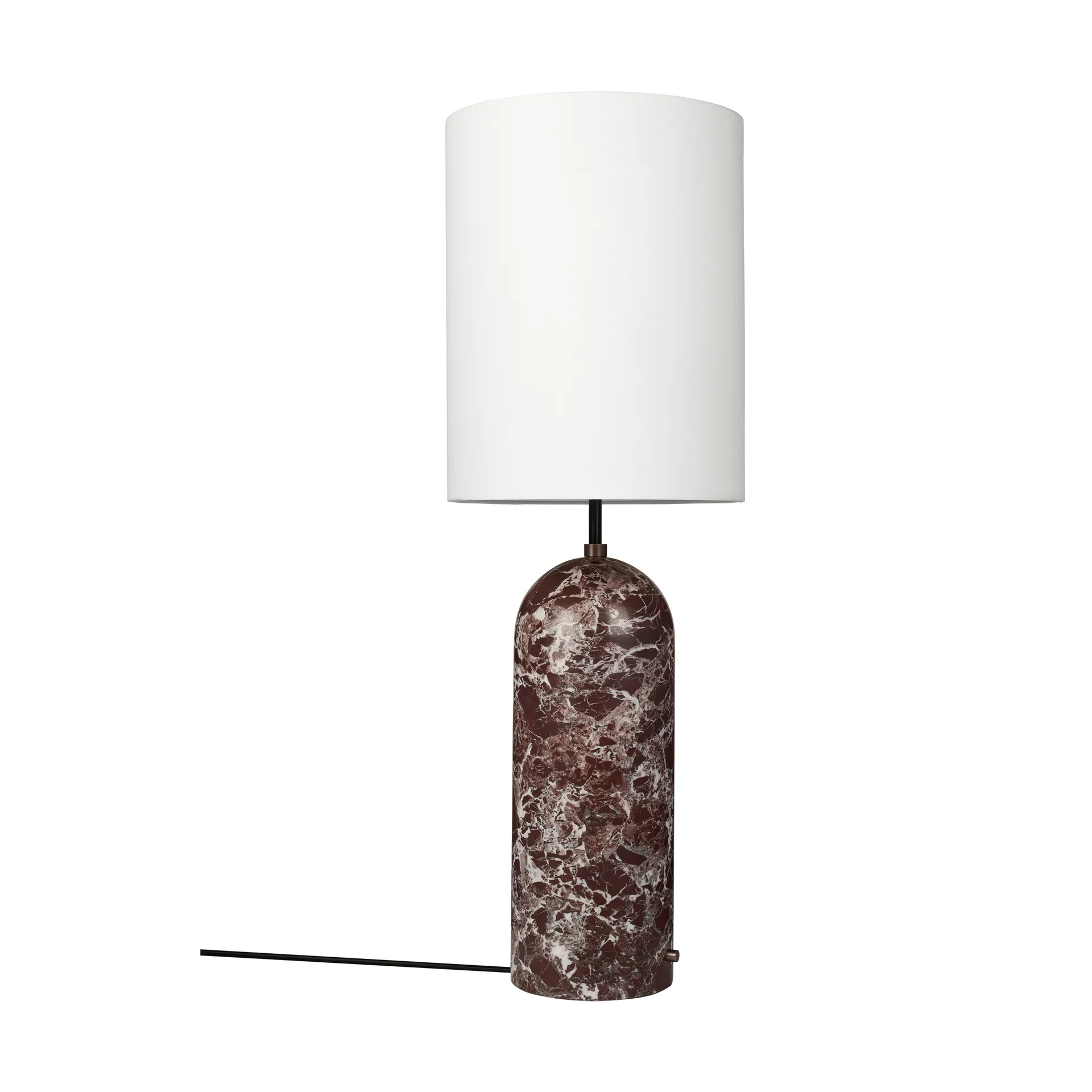 Gravity XL lampa podłogowa, Maroon marble-white GUBI