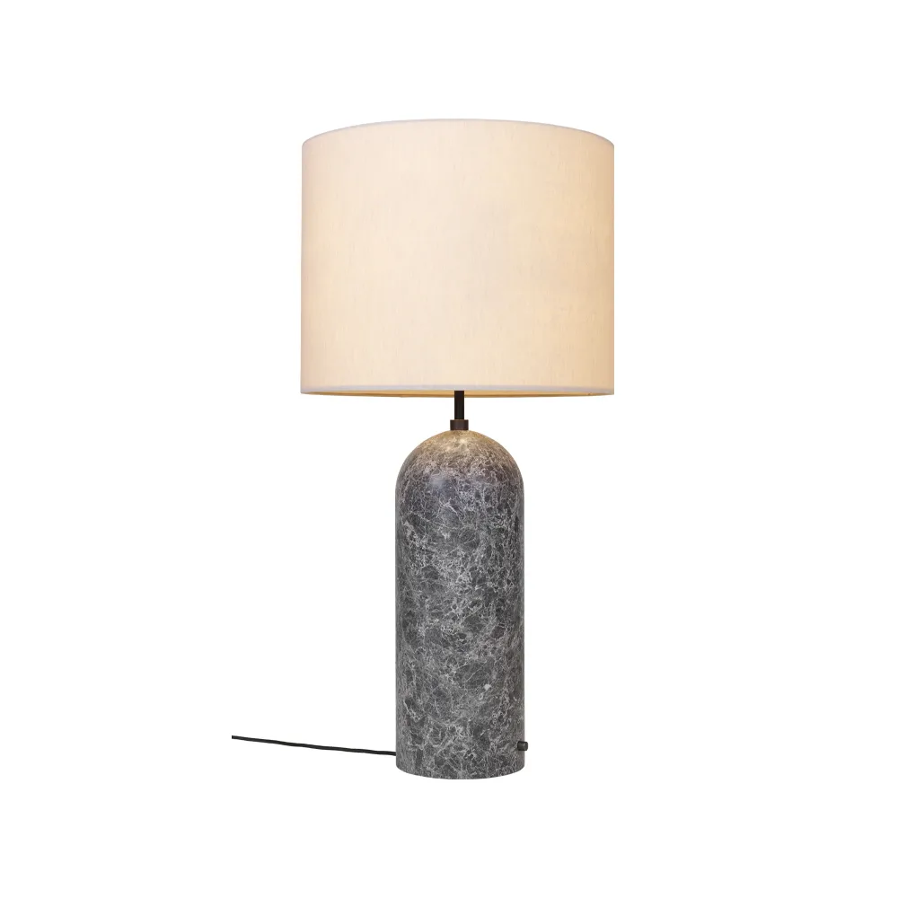 Gravity XL lampa podłogowa, szary marmur/biały, low GUBI