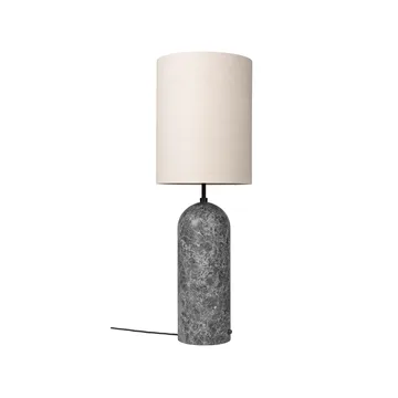Gravity XL lampa podłogowa - szary marmur/canvas, high - GUBI
