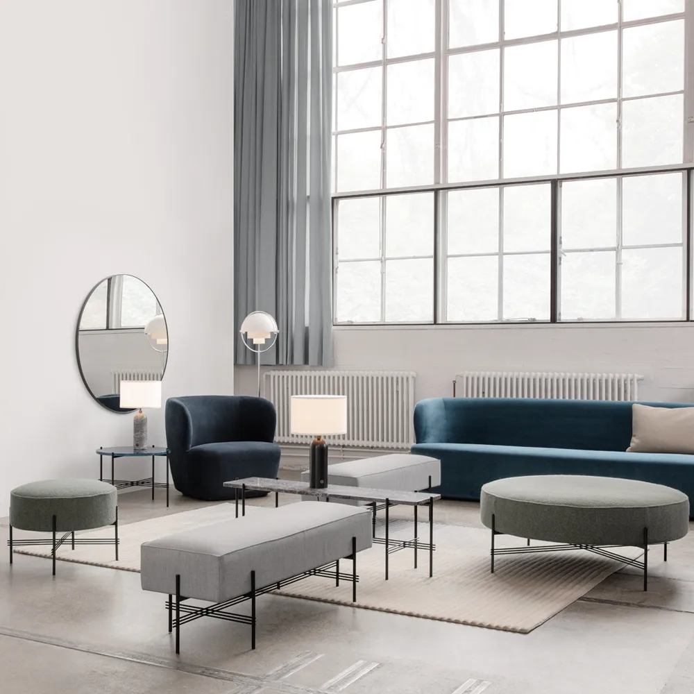 Gubi Lustro, black brass GUBI