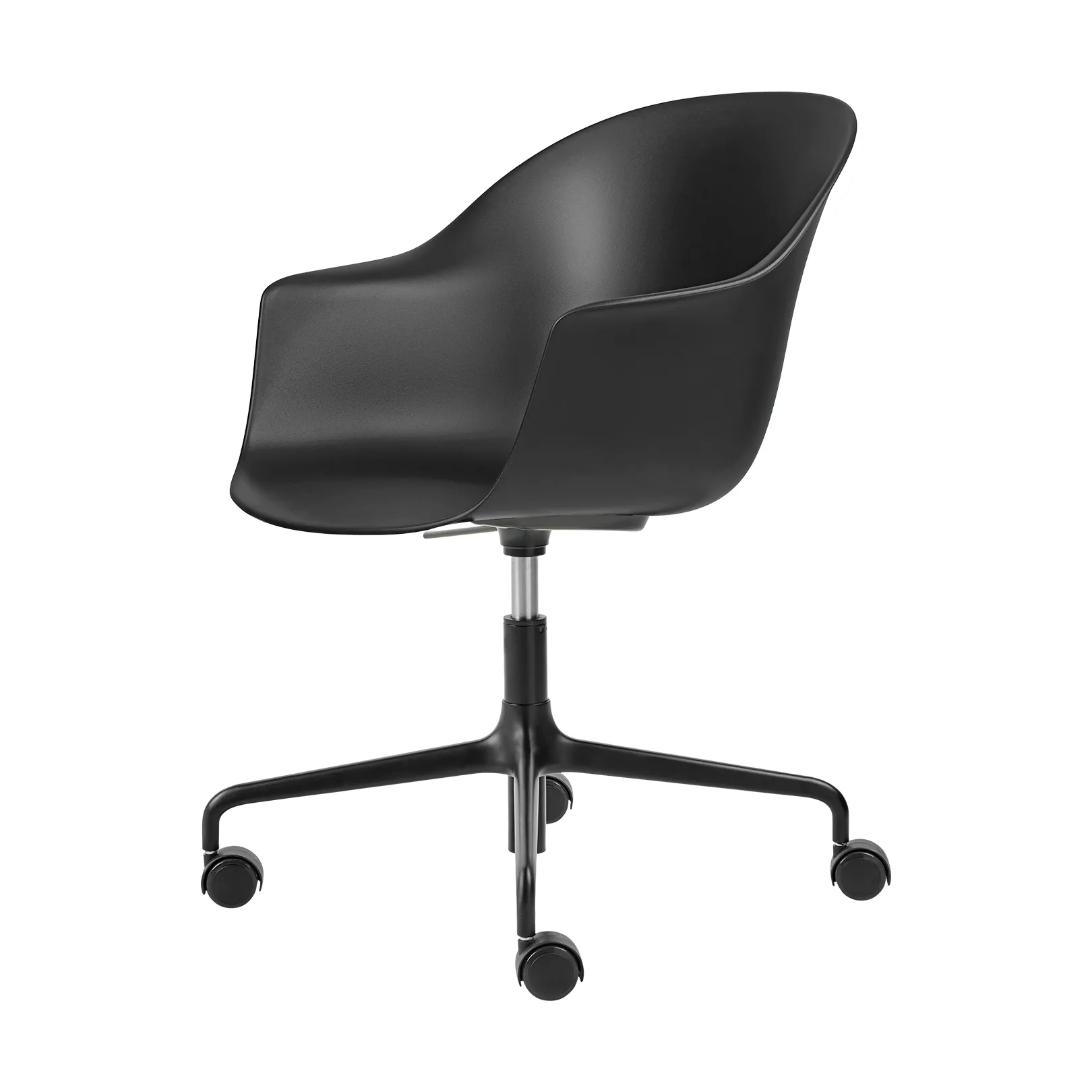 Krzesło biurowe Bat Meeting Chair, Black-black GUBI