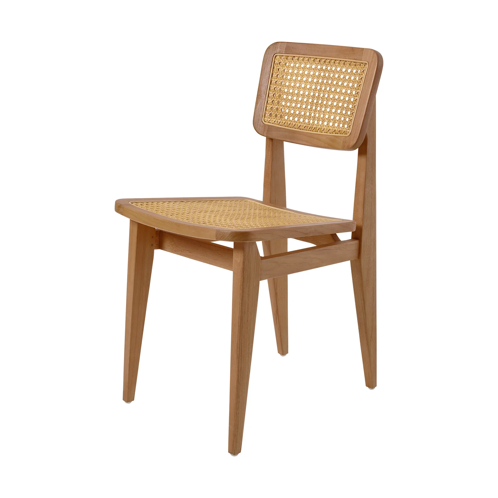 Krzesło C-chair Outdoor , All french cane-natural teak GUBI