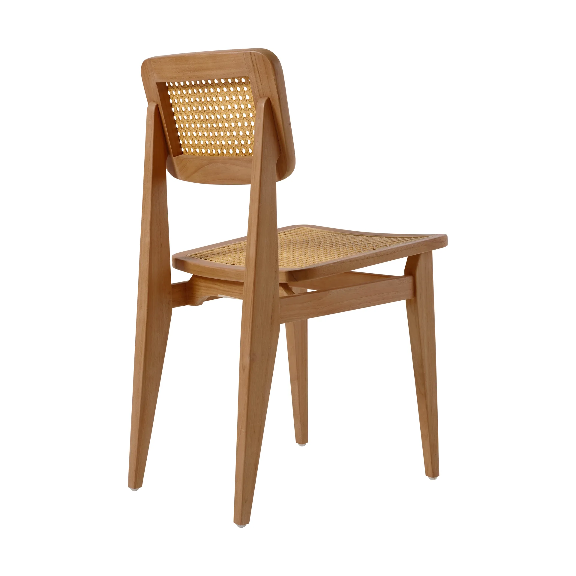 Krzesło C-chair Outdoor , All french cane-natural teak GUBI