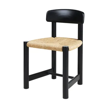 Krzesło Daumiller Side Chair - Natural Rush-brown/black pine - GUBI