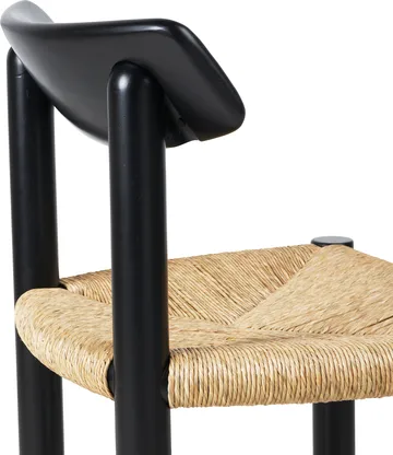 Krzesło Daumiller Side Chair - Natural Rush-brown/black pine - GUBI