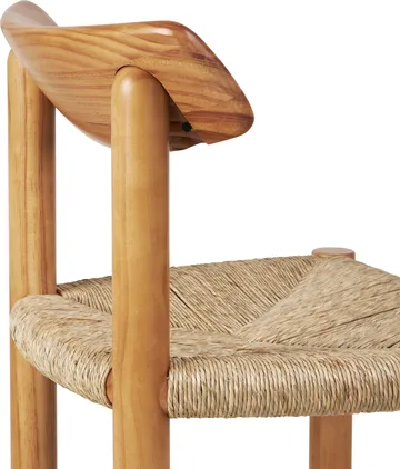 Krzesło Daumiller Side Chair - Natural Rush-golden pine - GUBI