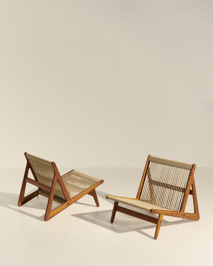 Krzesło wypoczynkowe MR01 Initial outdoor, Olejowane drewno iroko GUBI