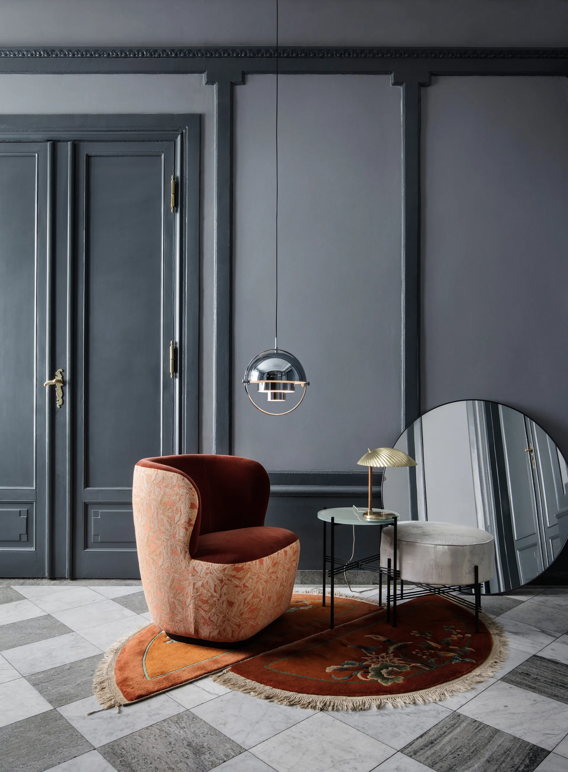 Lampa Multi-Lite , chrom GUBI