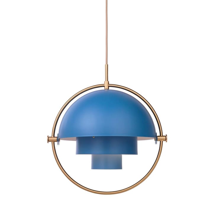Lampa Multi-Lite  - mosiądz - niebieski - GUBI