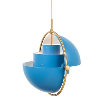 Lampa Multi-Lite  - mosiądz - niebieski - GUBI