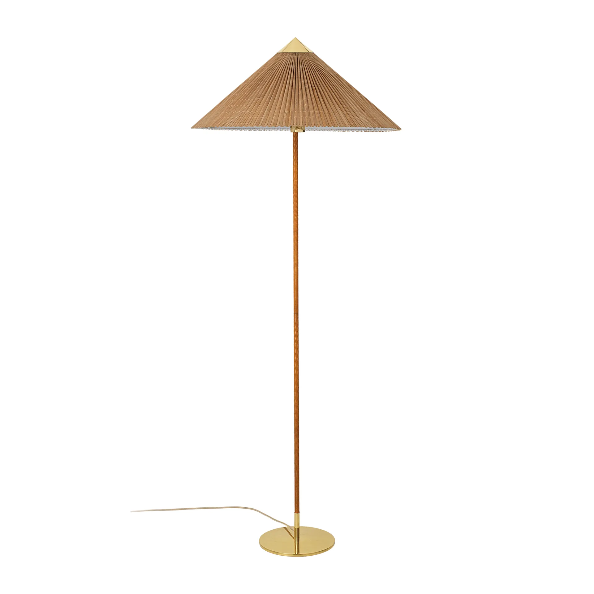 Lampa podłogowa 9602, Bambu-mosiądz GUBI