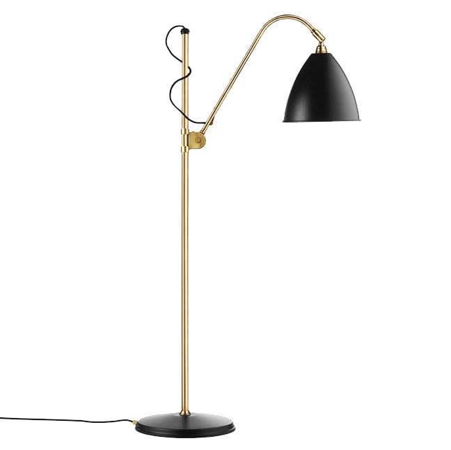 Lampa podłogowa Bestlite BL3M, czarny - mosiądz GUBI