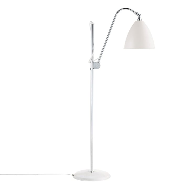 Lampa podłogowa Bestlite BL3M, matowy biały - chrom GUBI
