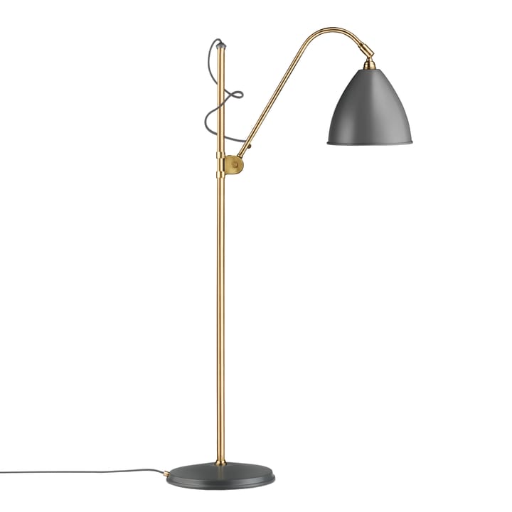 Lampa podłogowa Bestlite BL3M, szary - mosiądz GUBI