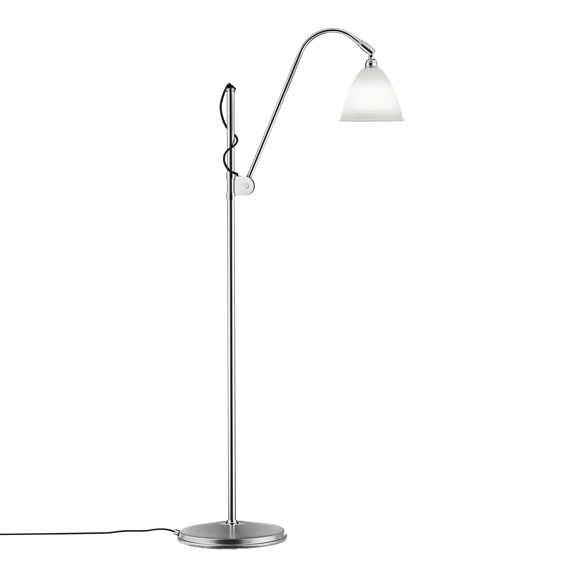 Lampa podłogowa Bestlite BL3S , porcelana kostna - chrom GUBI
