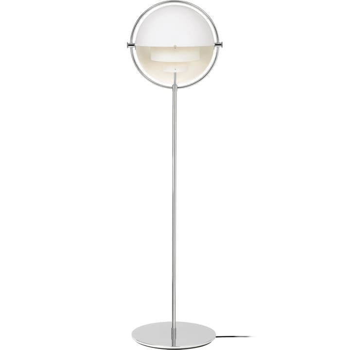 Lampa podłogowa Multi-Lite, Chrom-biały GUBI
