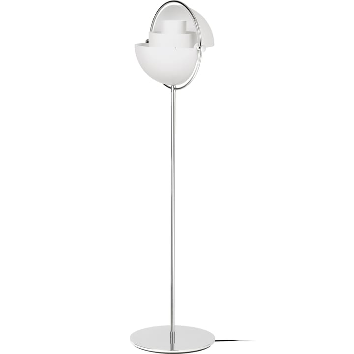 Lampa podłogowa Multi-Lite, Chrom-biały GUBI