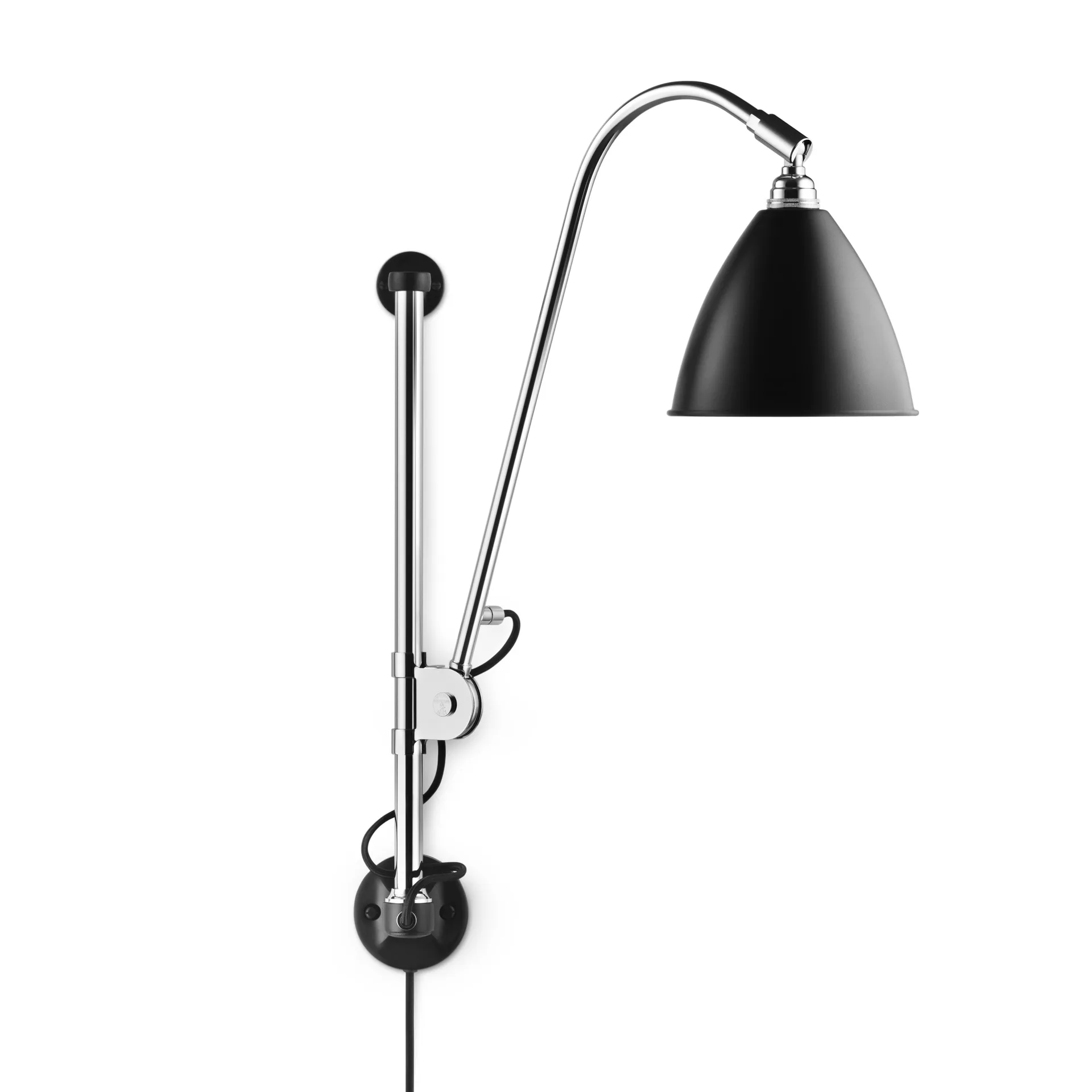 Lampa ścienna Bestlite BL5, Czarny-chrom GUBI