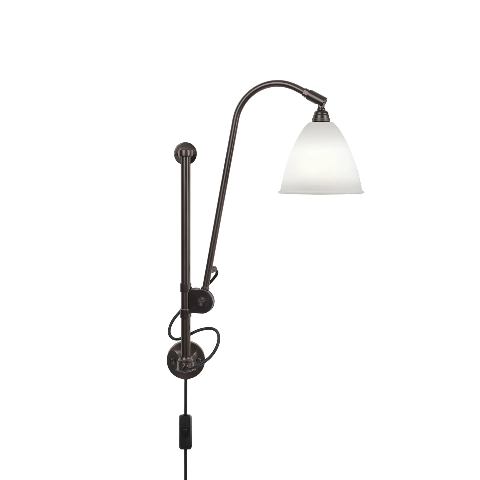 Lampa ścienna Bestlite BL5, Porcelana-czarny GUBI