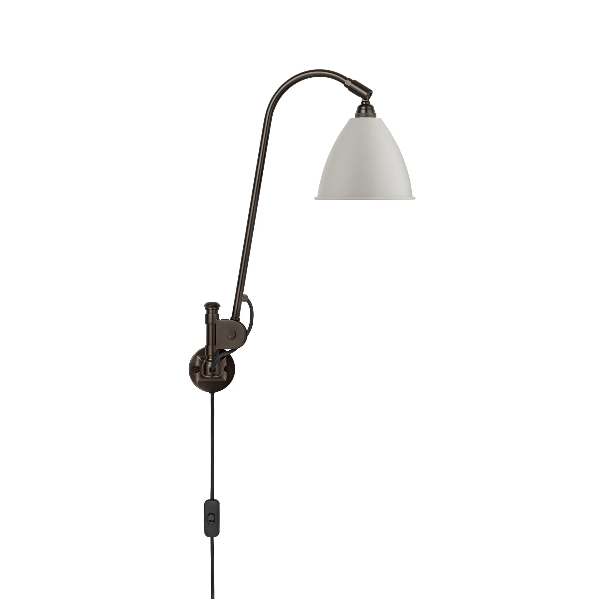 Lampa ścienna Bestlite BL6, biały - czarny GUBI