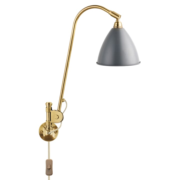 Lampa ścienna Bestlite BL6 - szary - mosiądz - GUBI