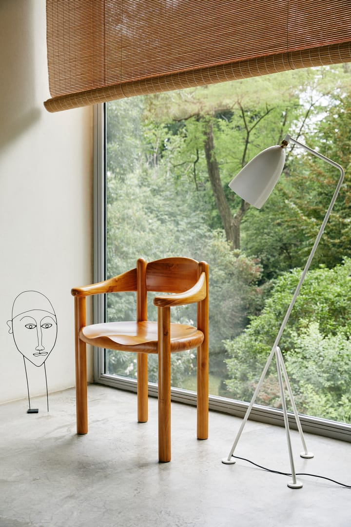 Lampa stojąca Gräshoppa, Alabastrowy biały GUBI