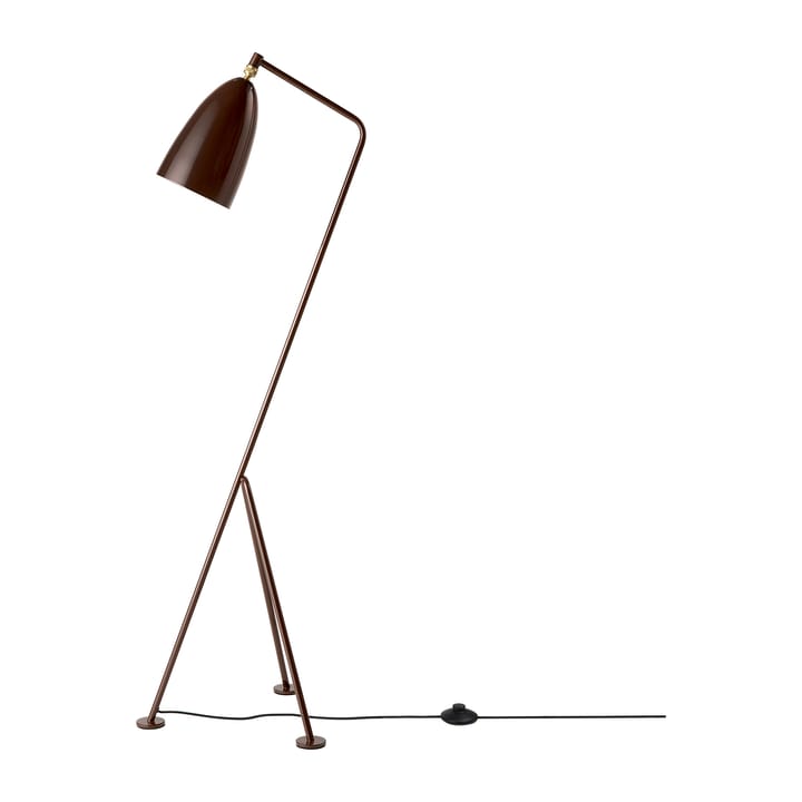 Lampa stojąca Gräshoppa - Walnut brown - GUBI