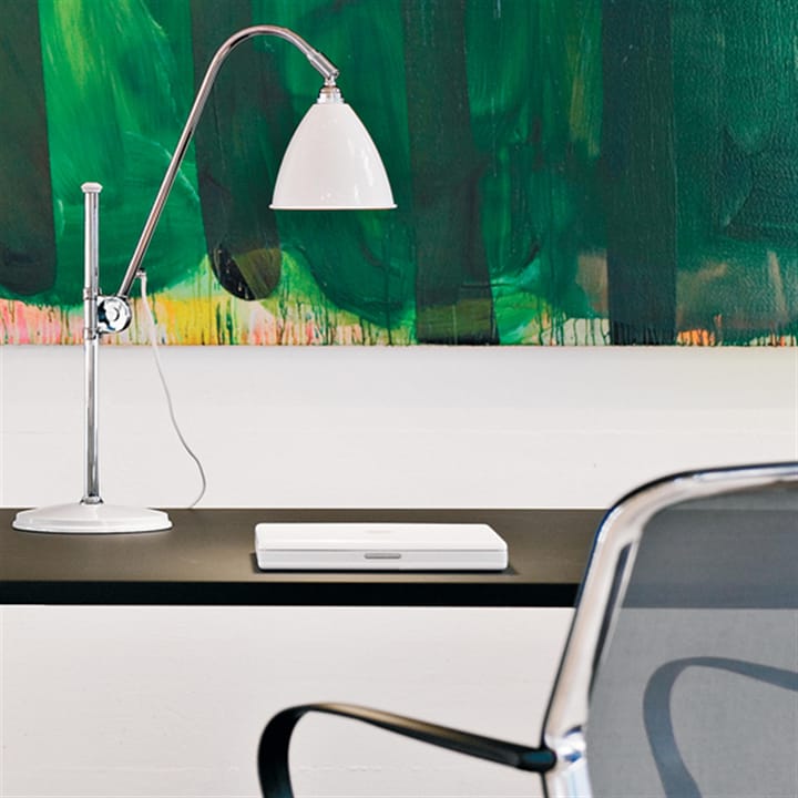 Lampa stołowa Bestlite BL1, biel matowa-chrom GUBI