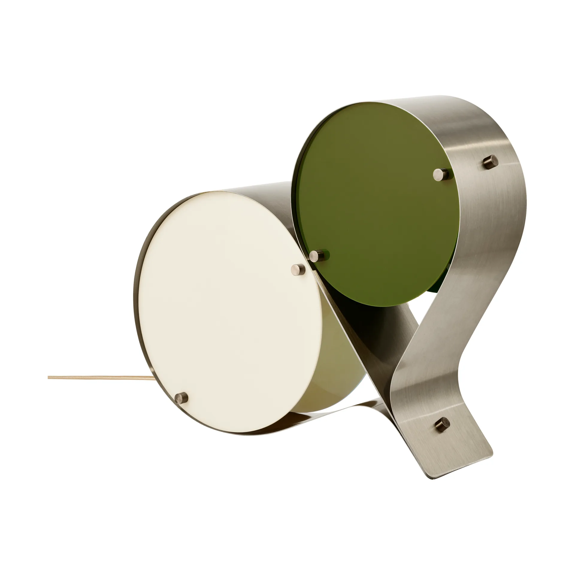 Lampa stołowa Coppia, Ivory & olive GUBI