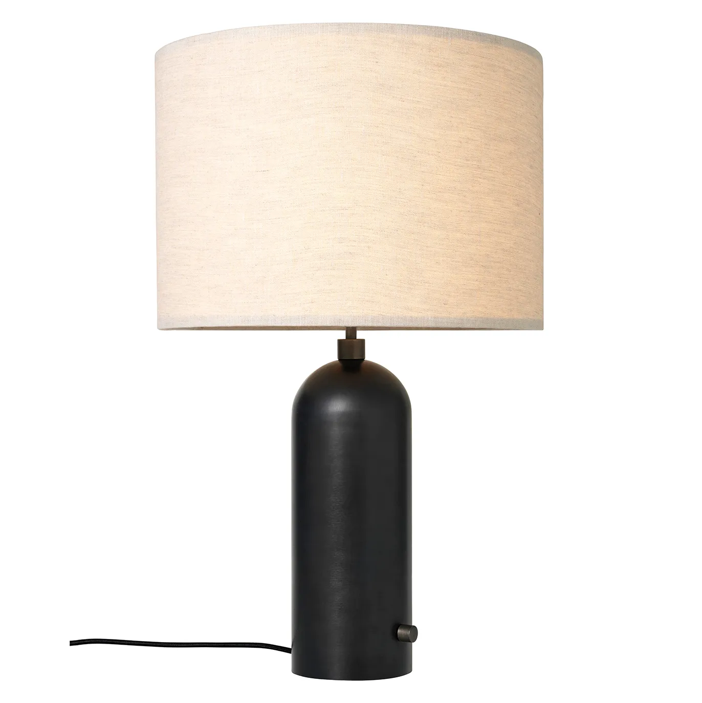 Lampa stołowa Gravity L, Czarne płótno GUBI