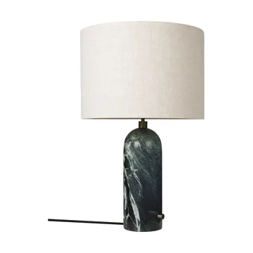 Lampa stołowa Gravity L - Emerald marble-canvas - GUBI