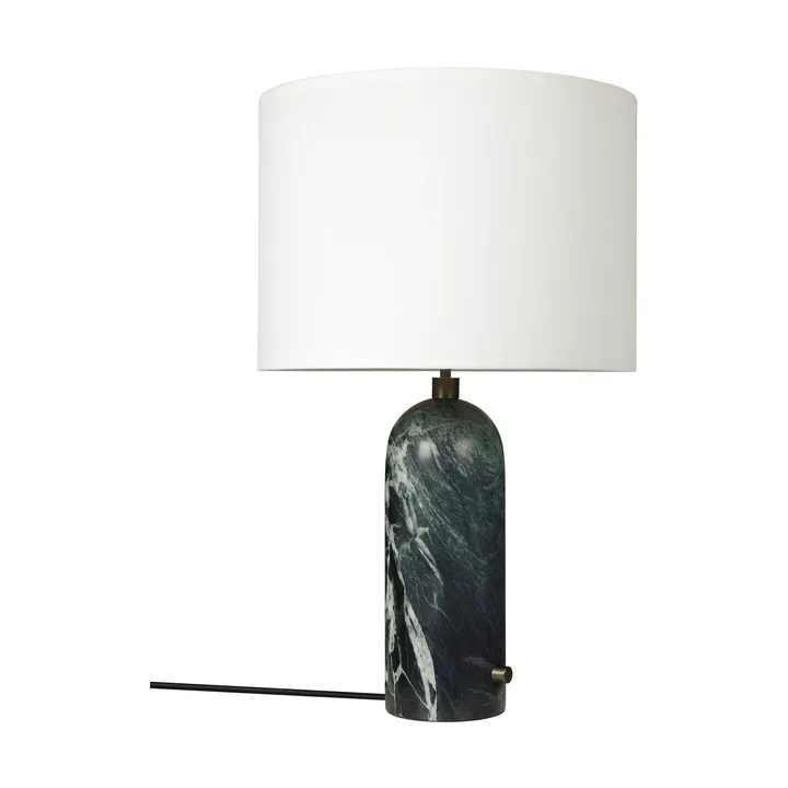Lampa stołowa Gravity L - Emerald marble-white - GUBI