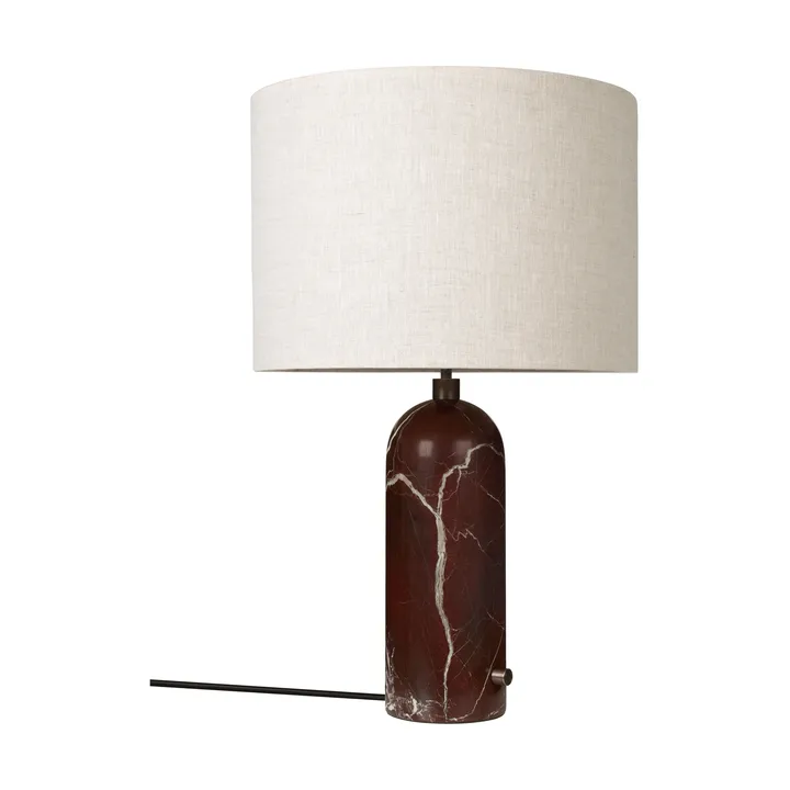 Lampa stołowa Gravity L - Maroon marble-canvas - GUBI