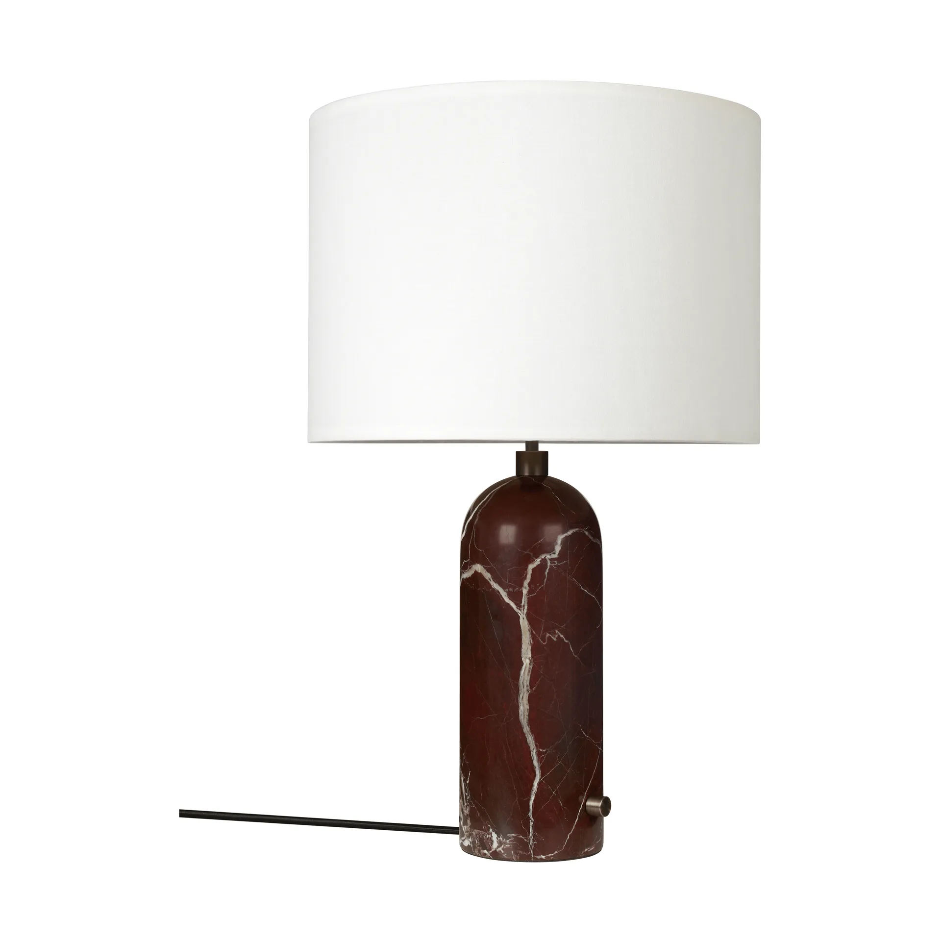 Lampa stołowa Gravity L, Maroon marble-white GUBI