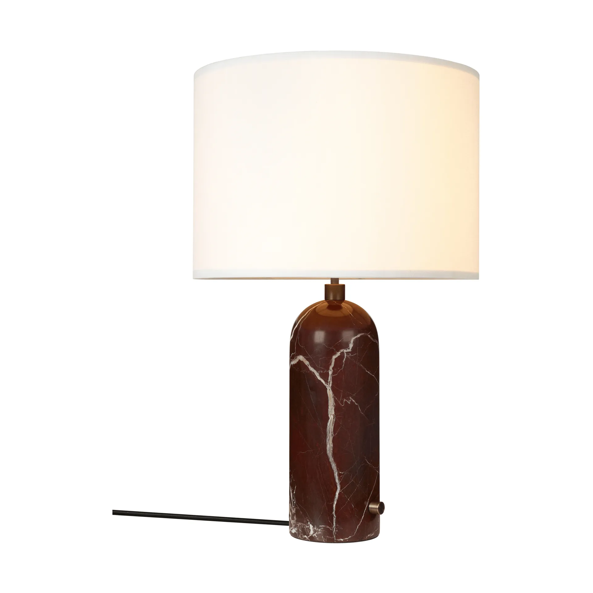 Lampa stołowa Gravity L, Maroon marble-white GUBI