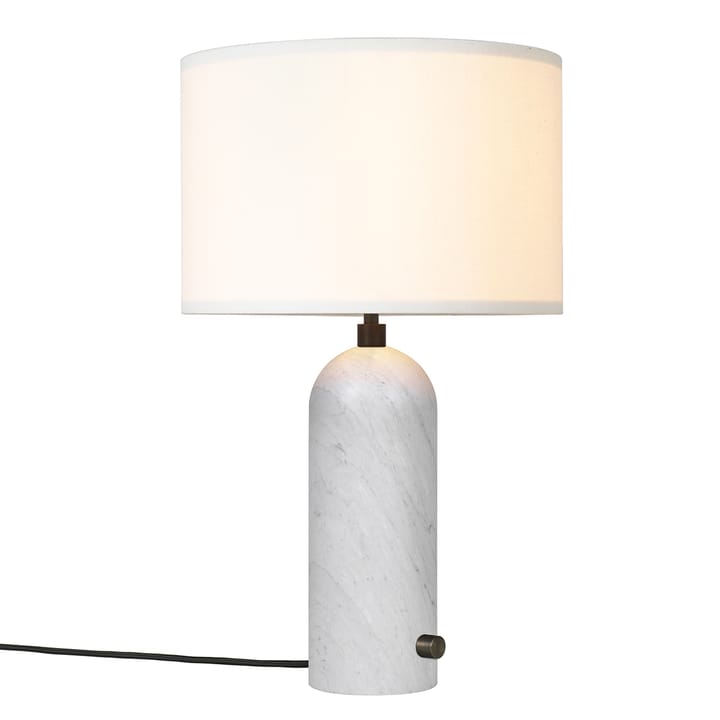 Lampa stołowa Gravity S, Biały marmur - biały GUBI