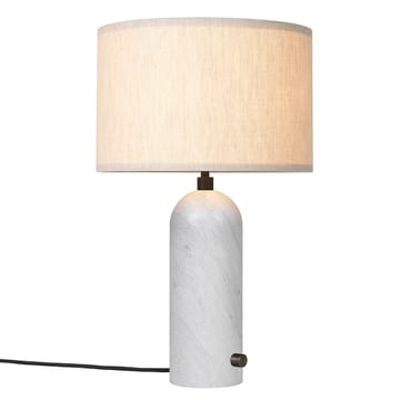 Lampa stołowa Gravity S - Biały marmur płótno - GUBI