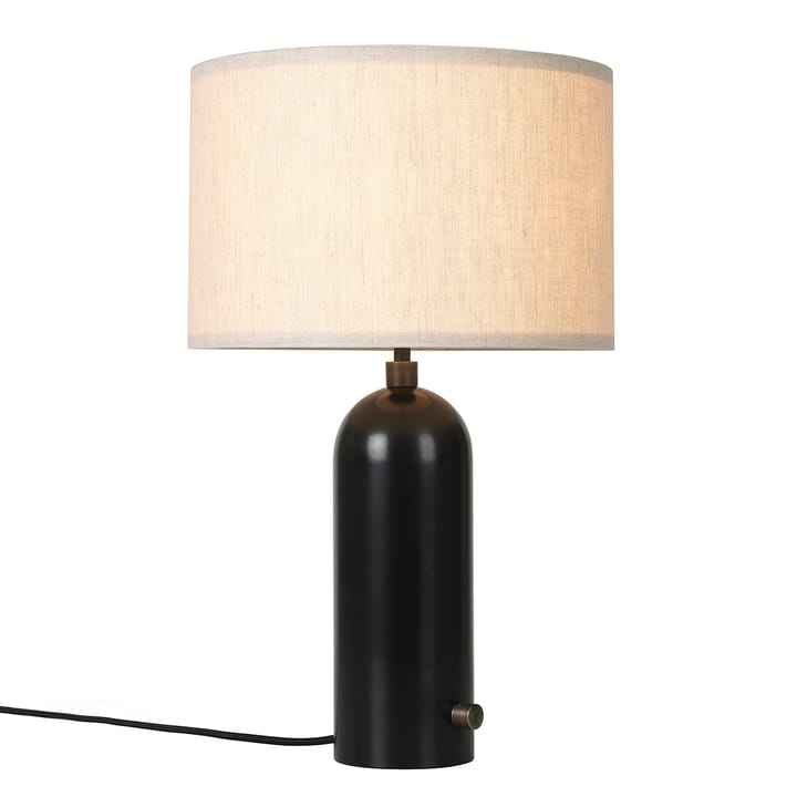 Lampa stołowa Gravity S, Czarne płótno GUBI