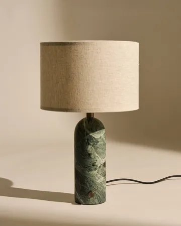 Lampa stołowa Gravity S - Emerald marble-canvas - GUBI