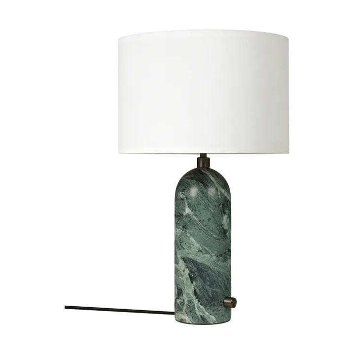 Lampa stołowa Gravity S - Emerald marble-white - GUBI