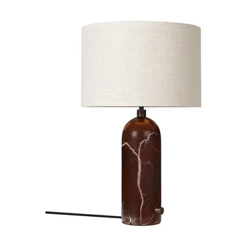 Lampa stołowa Gravity S - Maroon marble-canvas - GUBI