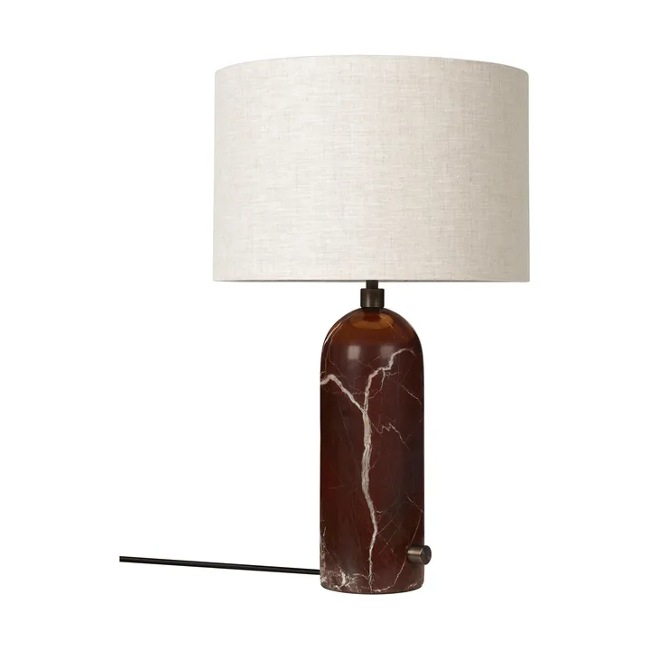Lampa stołowa Gravity S - Maroon marble-canvas - GUBI