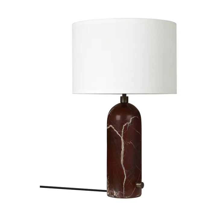 Lampa stołowa Gravity S - Maroon marble-white - GUBI