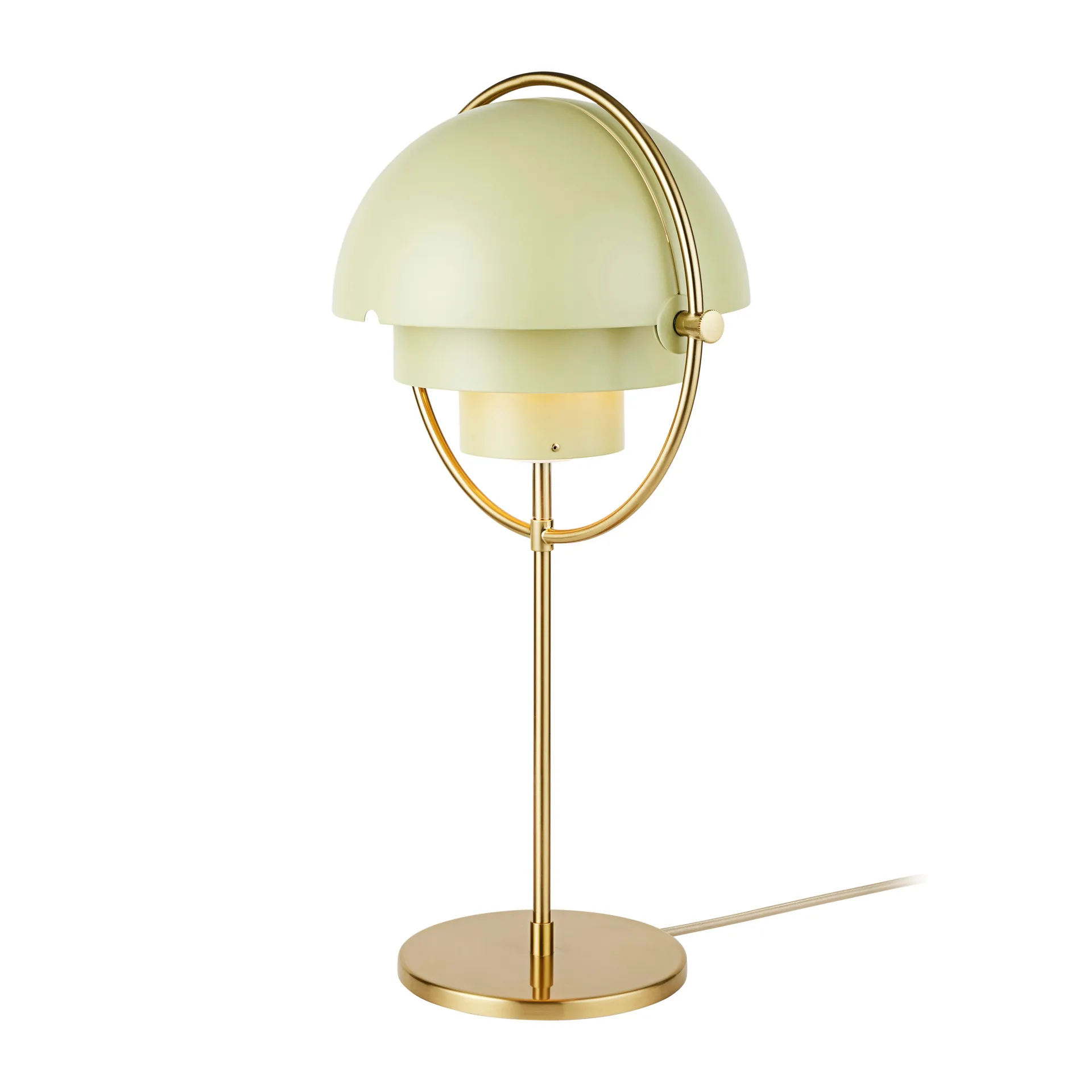 Lampa stołowa Multi-Lite, Brass-desert sage GUBI