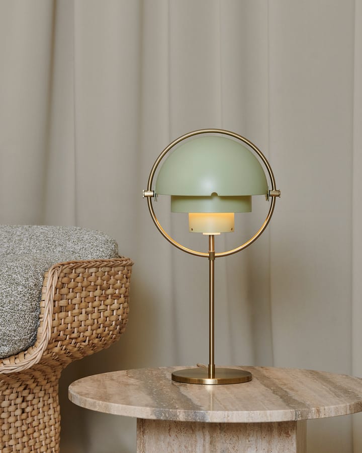 Lampa stołowa Multi-Lite, Brass-desert sage GUBI